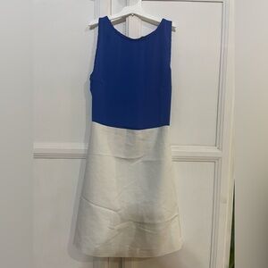 Zara blue and white colorblock dress XS
